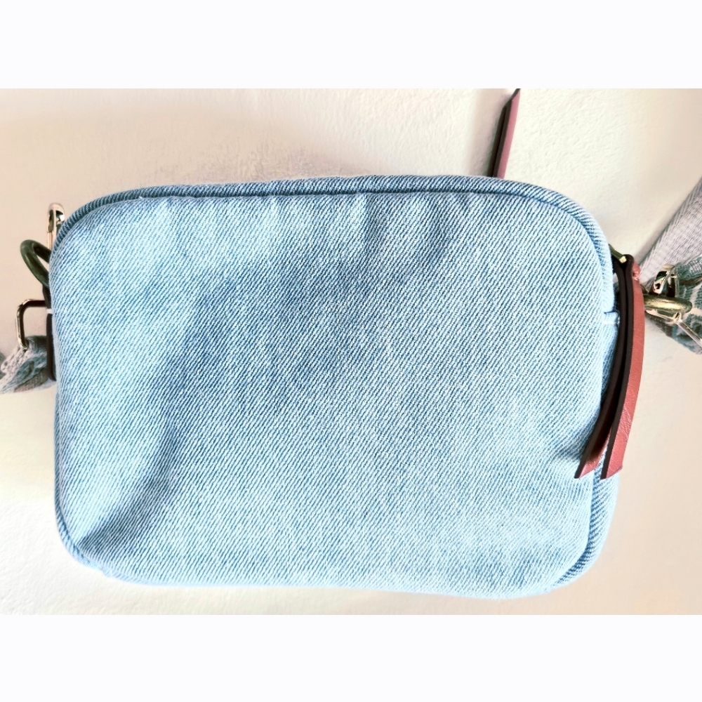 Universal Thread Distressed Denim Mini Crossbody … - image 4